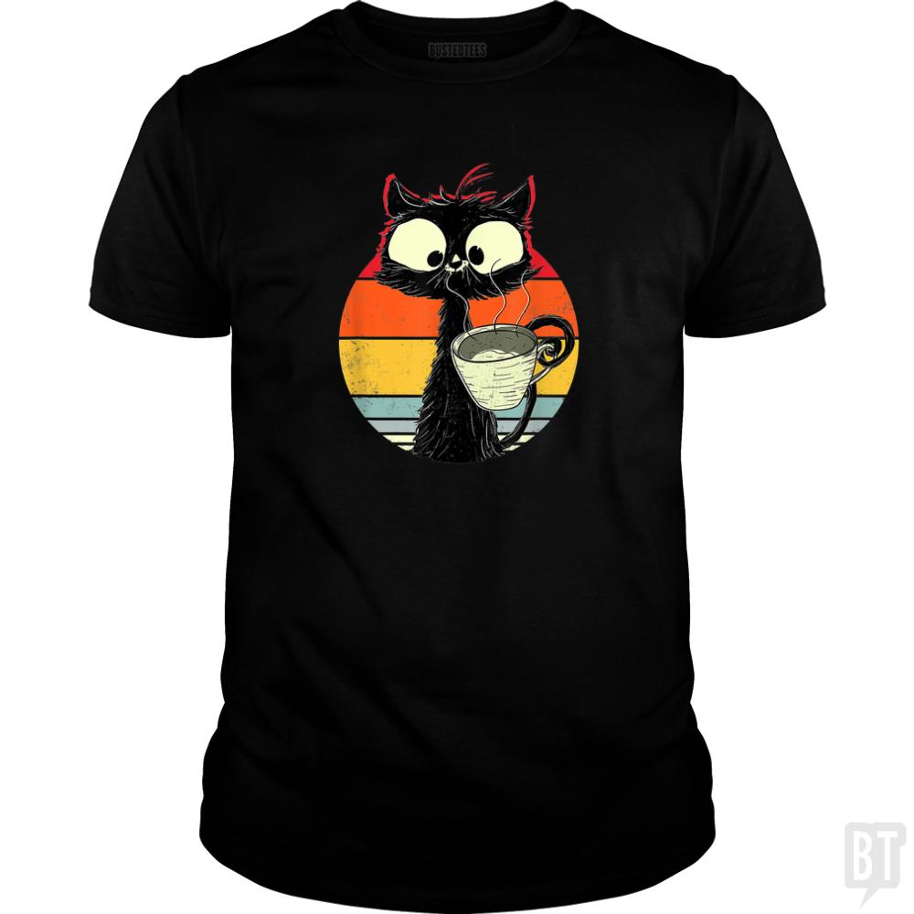 Retro Coffee Cat