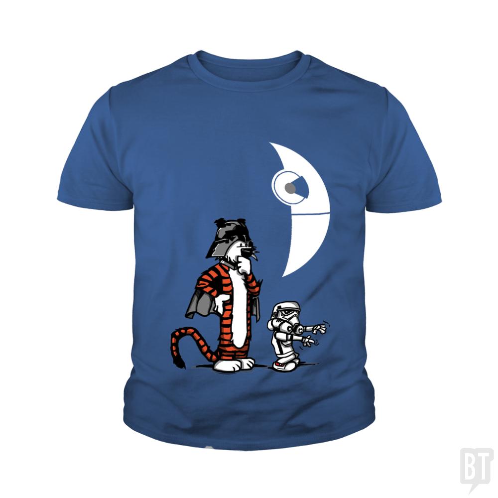 Darth Hobbes and Calvin Trooper Kids Shirt