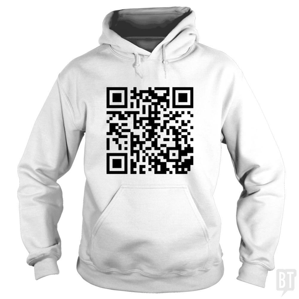 Rickroll QR Code Hoodie