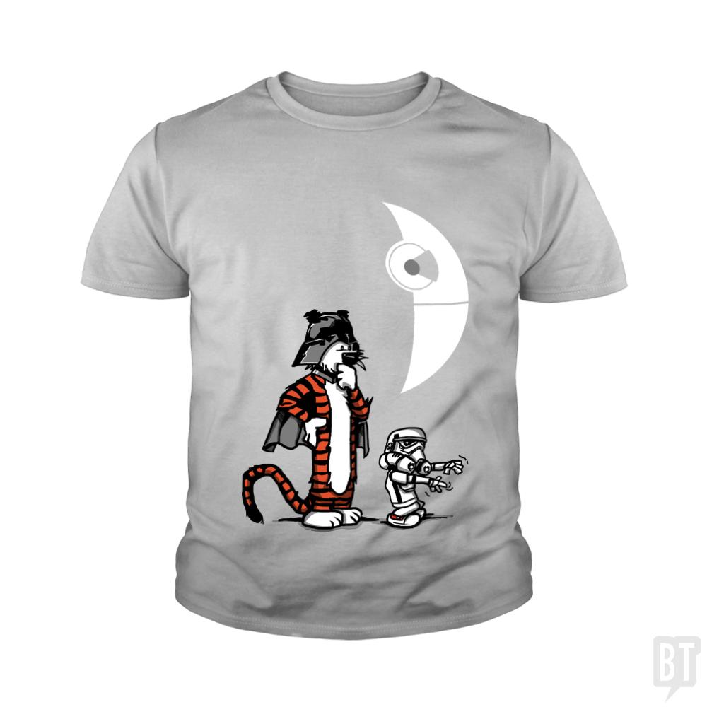 Darth Hobbes and Calvin Trooper Kids Shirt