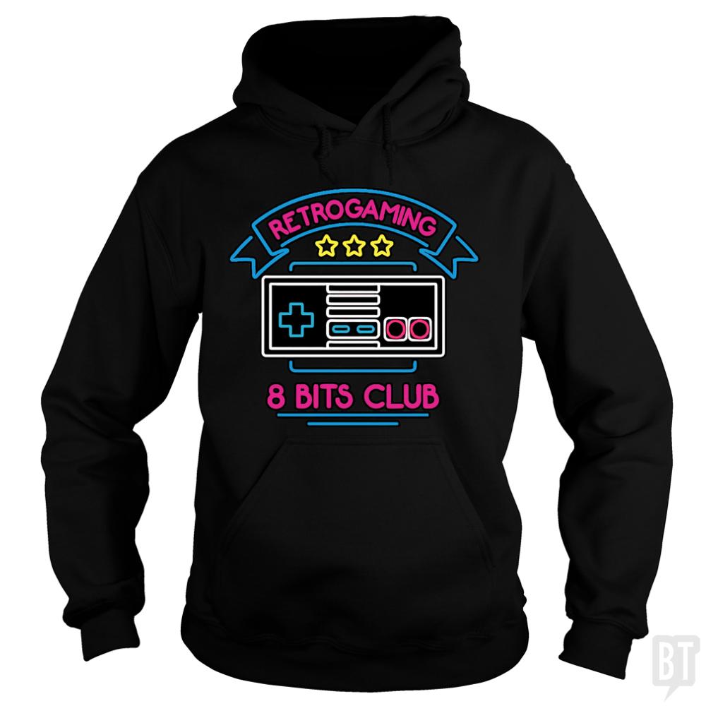 Retro Gamer 8 Bits Club Hoodie