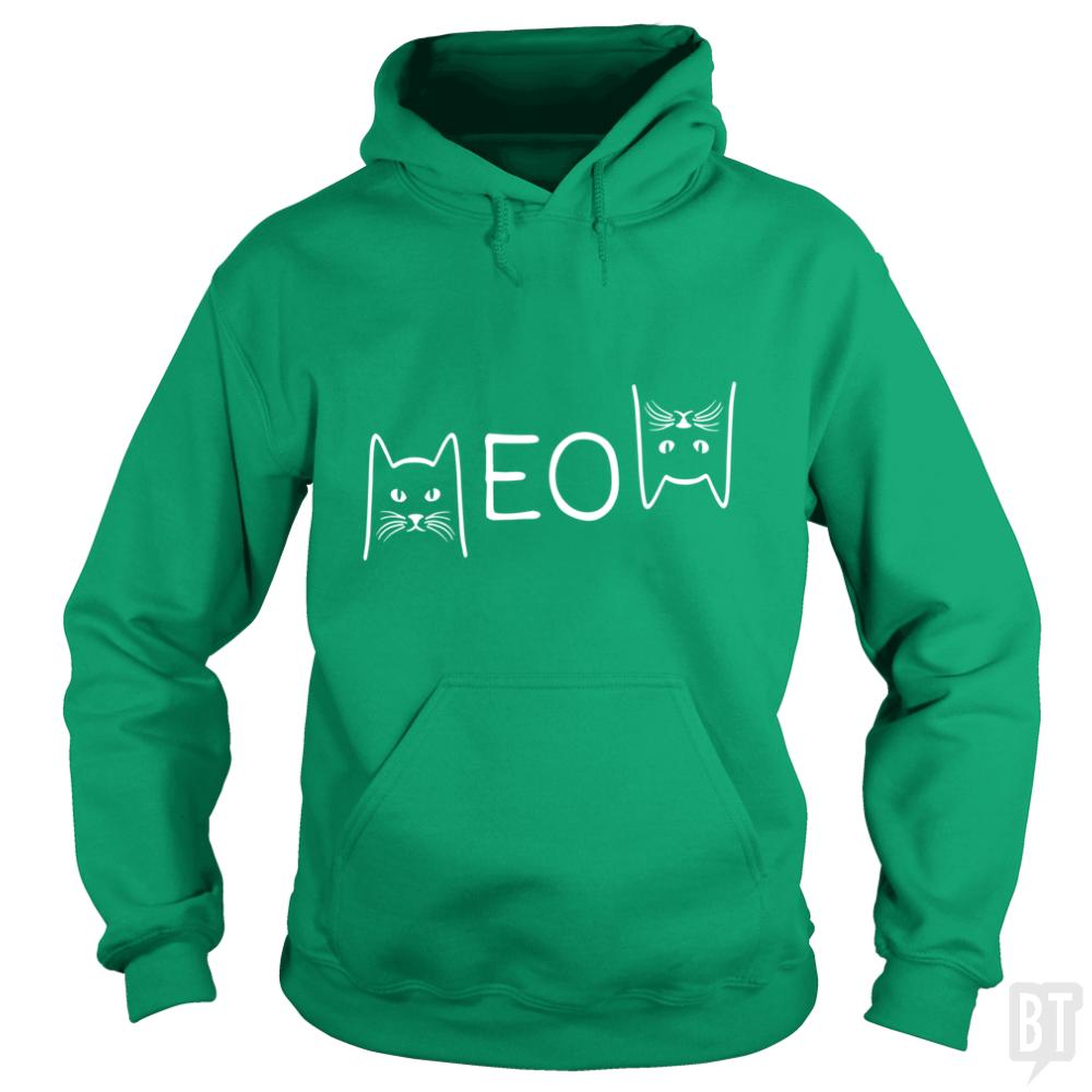 Funny Cats Meow Cat Hoodie