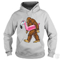 Pool Party Bigfoot Flamingo Hoodie