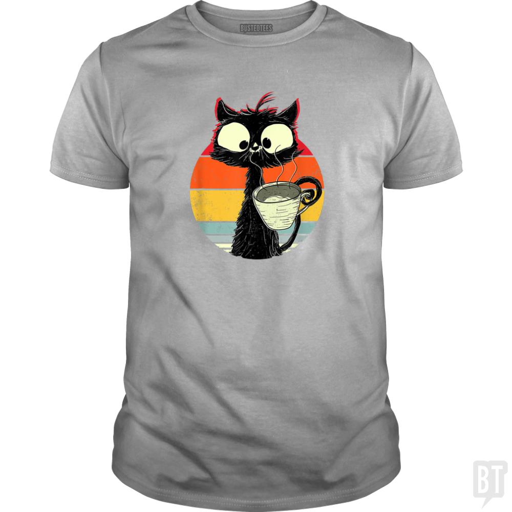 Retro Coffee Cat
