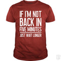 Back In Five Minutes