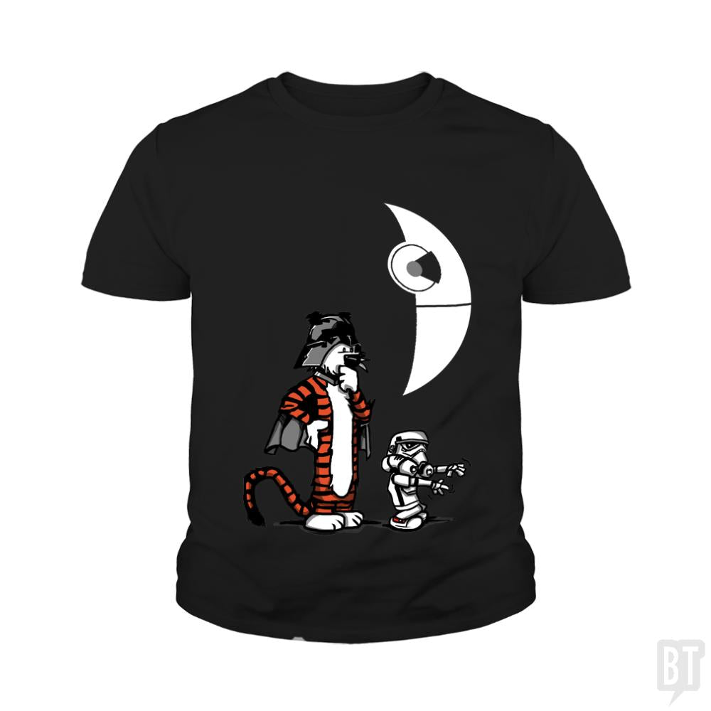 Darth Hobbes and Calvin Trooper Kids Shirt