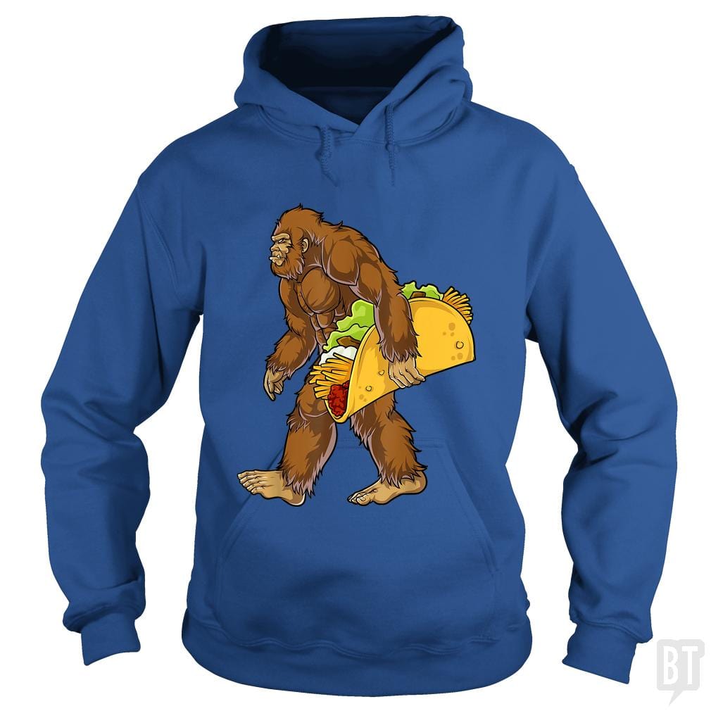 Bigfoot Carrying Taco Hoodie