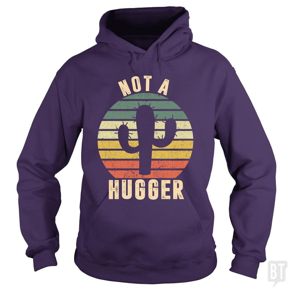 Not A Hugger Cactus Vintage Hoodie