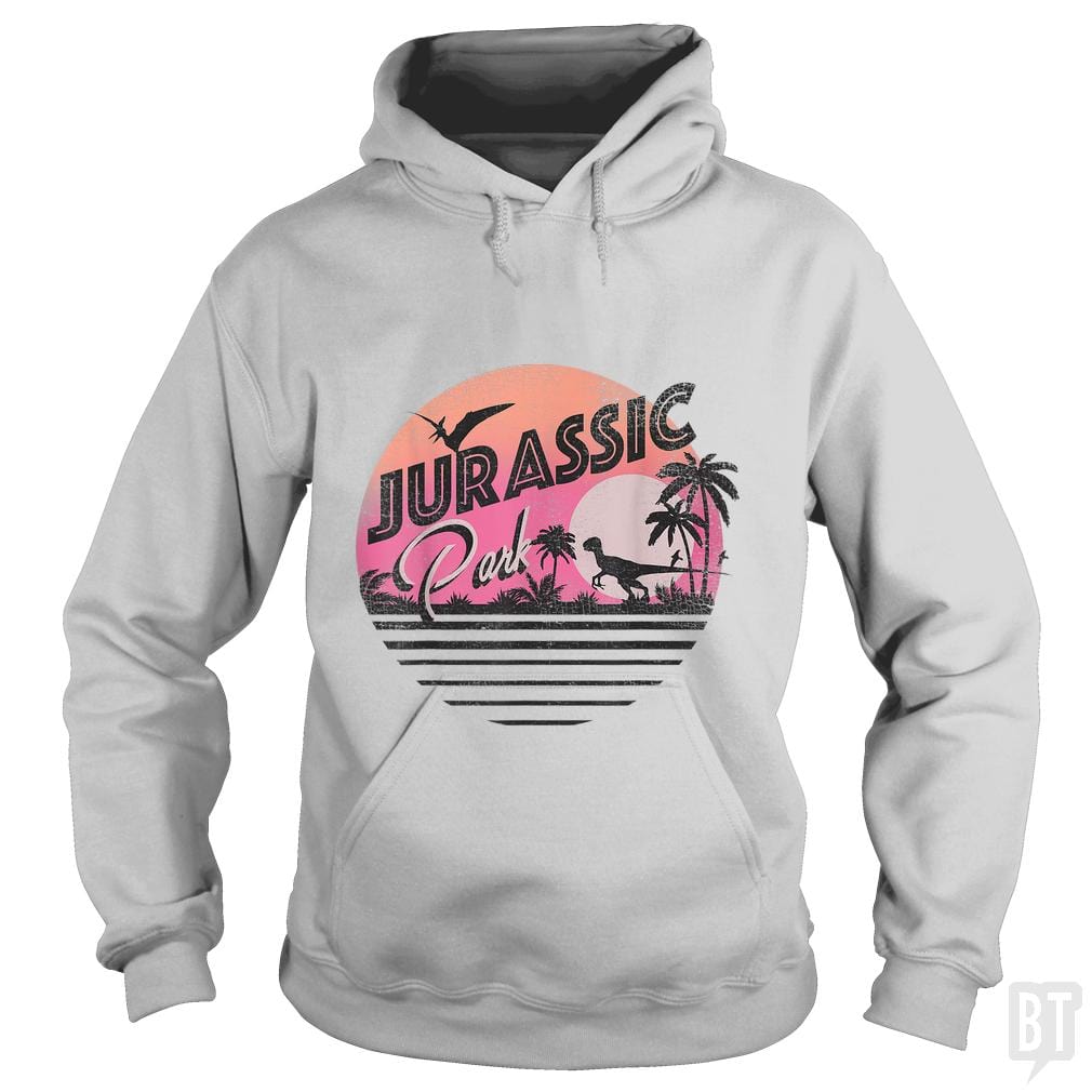 Retro 90's Dinosaur Scene Hoodie