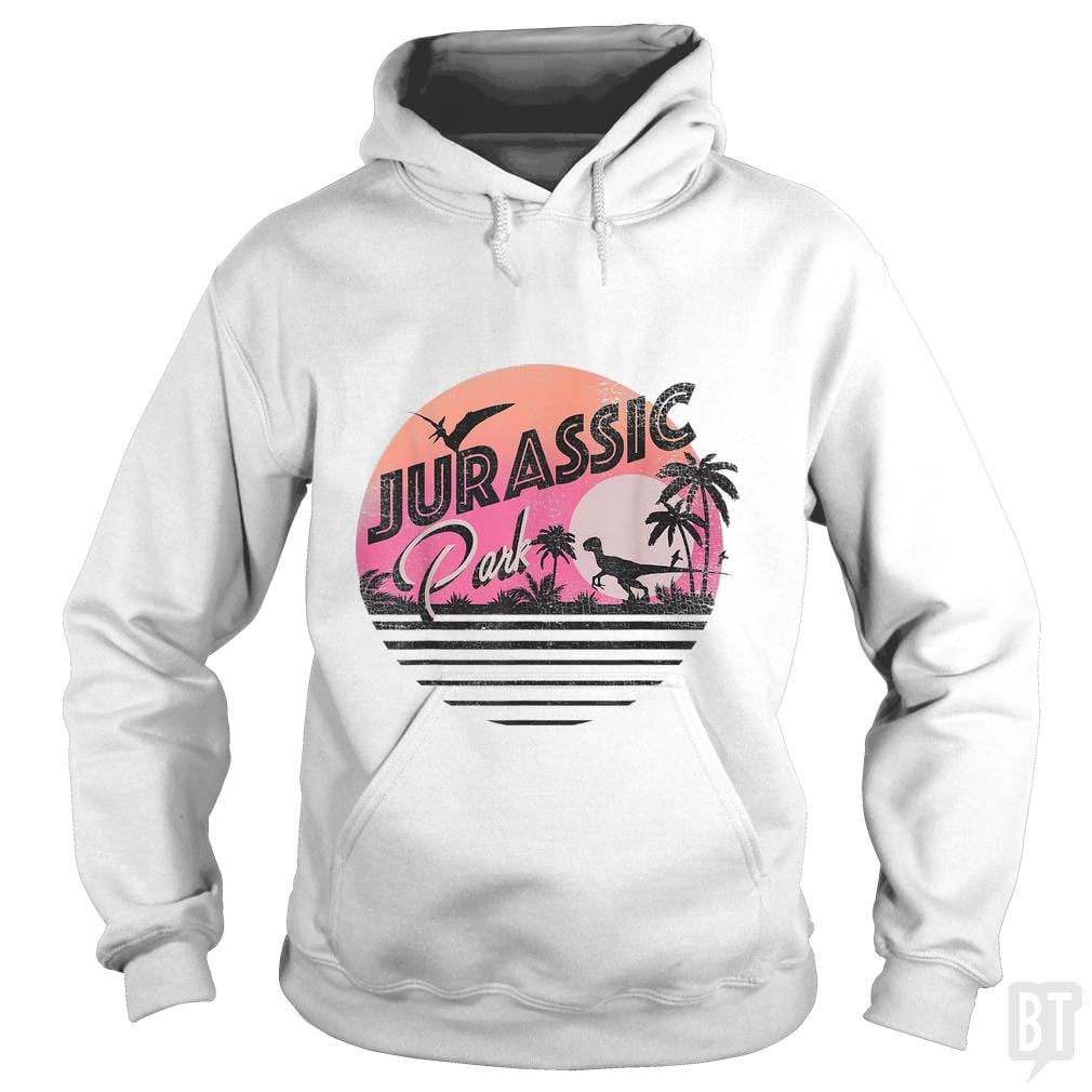 Retro 90's Dinosaur Scene Hoodie