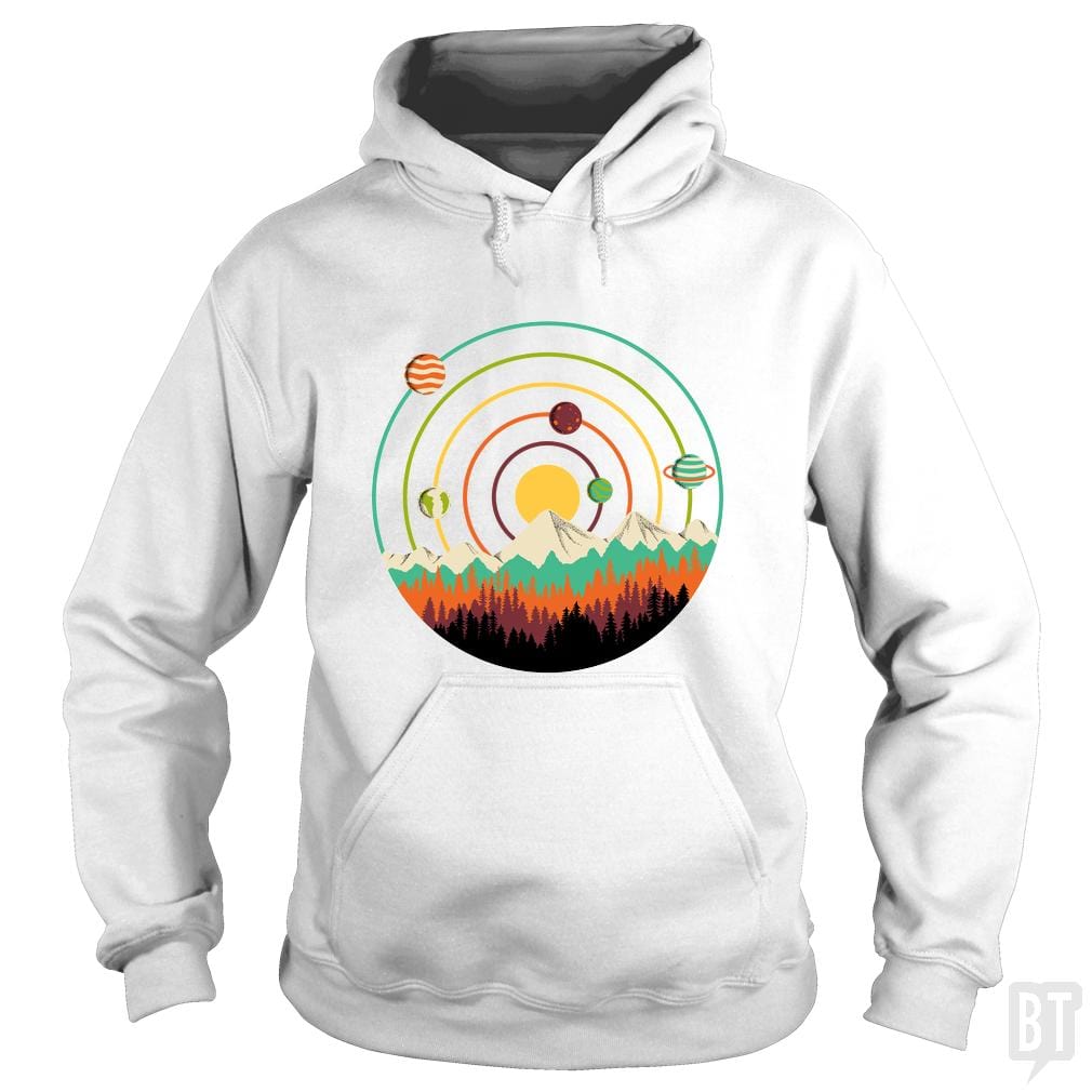 Planets Lanscape Hoodie