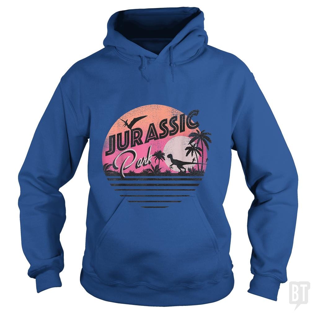 Retro 90's Dinosaur Scene Hoodie