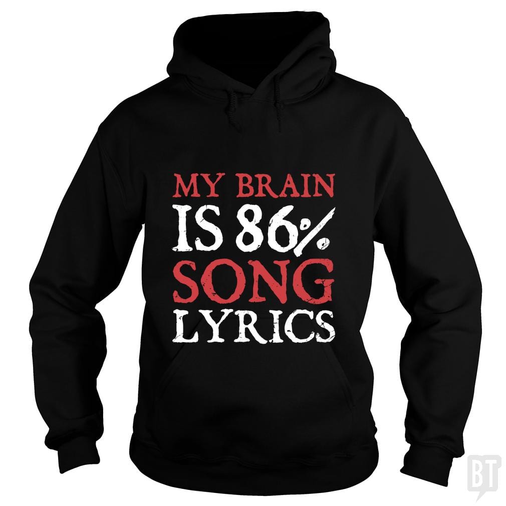 Lyrics Brain Hoodie