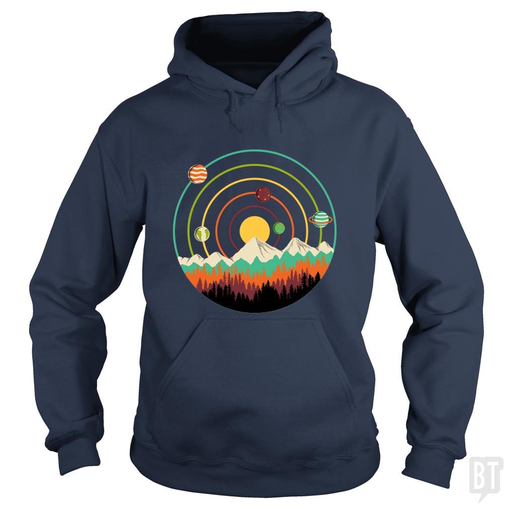 Planets Lanscape Hoodie
