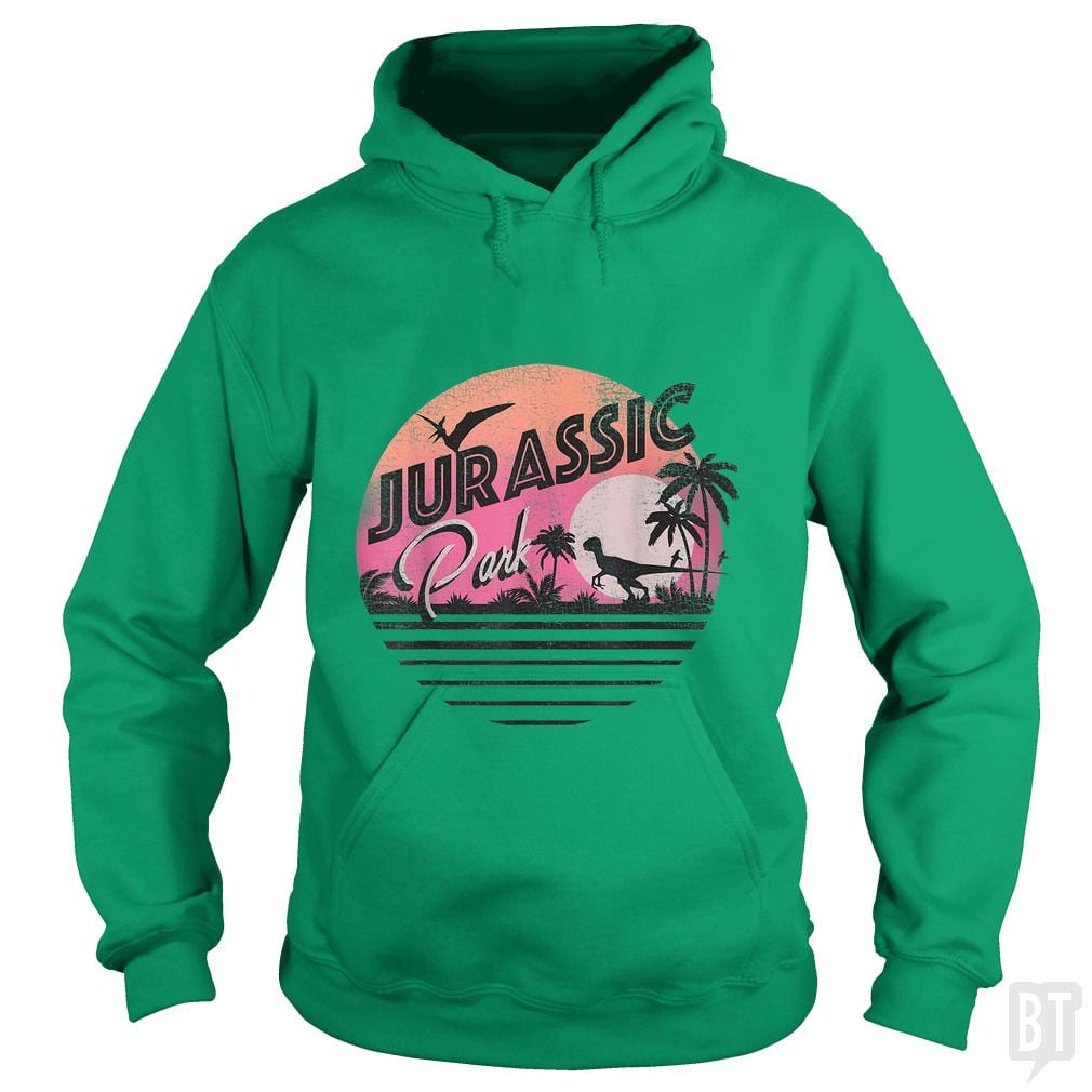 Retro 90's Dinosaur Scene Hoodie