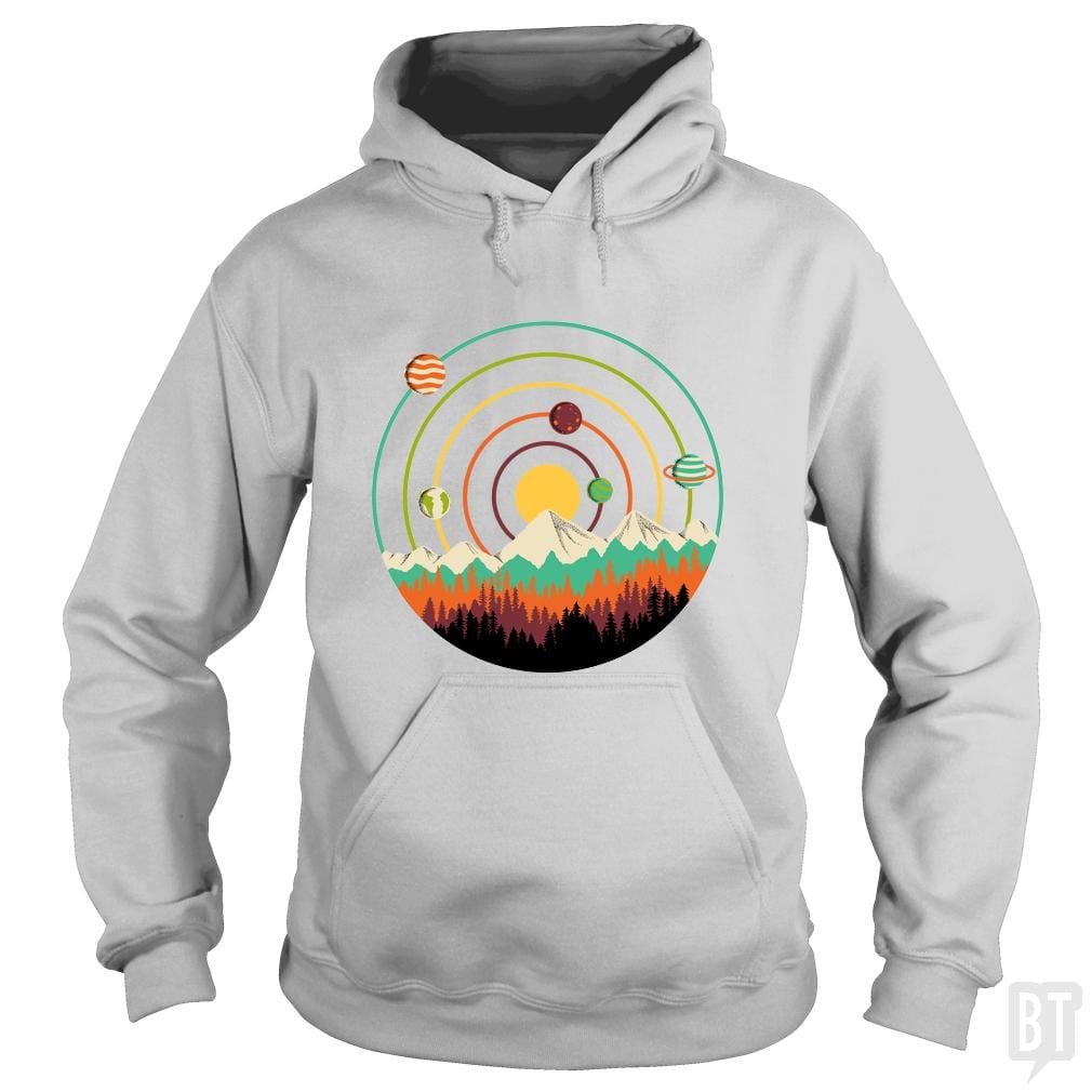 Planets Lanscape Hoodie