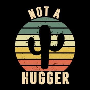 Not A Hugger Cactus Vintage Hoodie