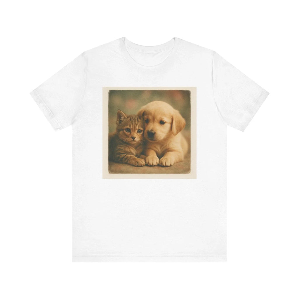 Cute Puppy and Kitten T-Shirt, Animal Lover Gift, Pet Birthday Tee, Casual [...]