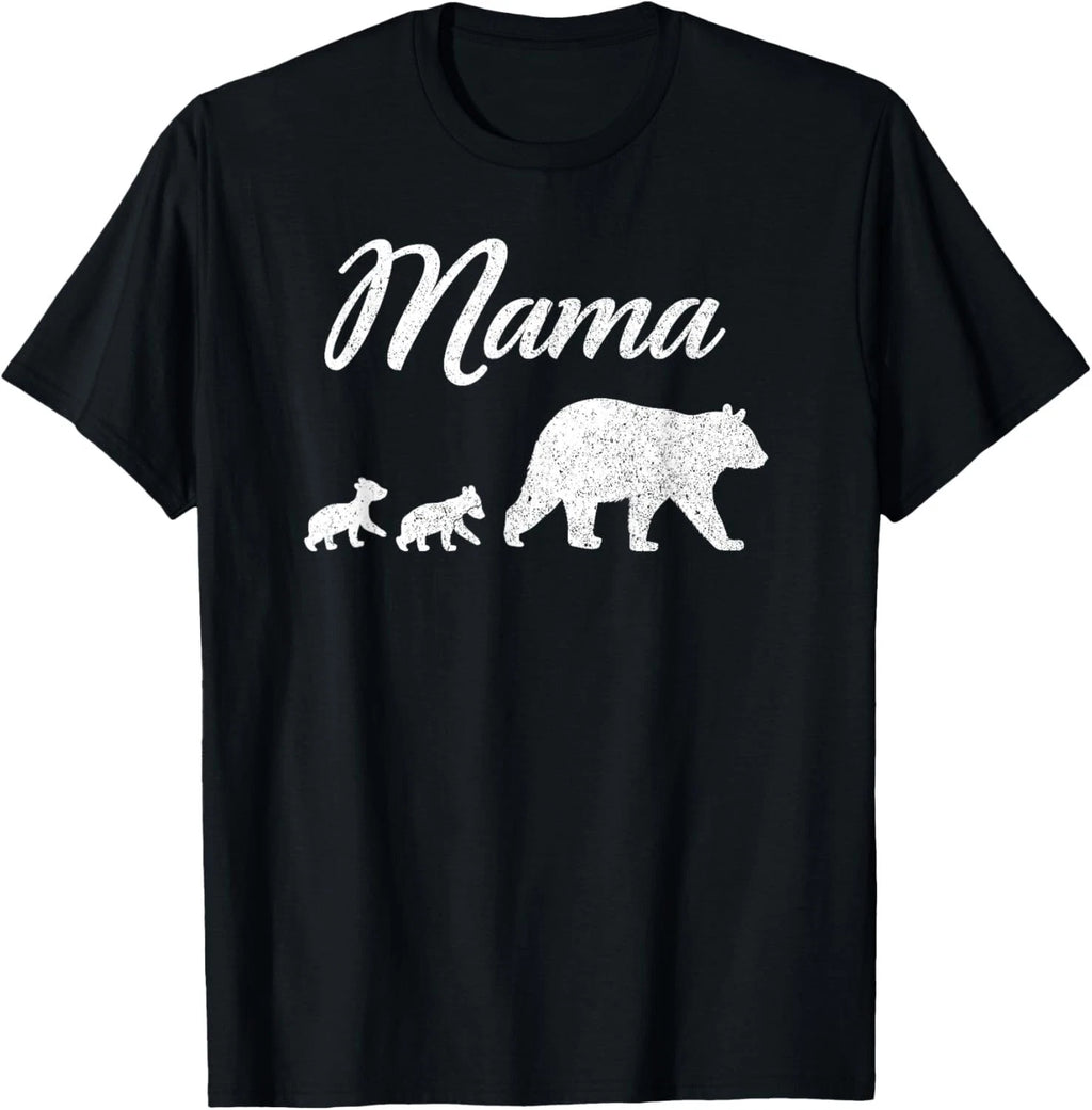 Mama Bear T Shirt With Two Cubs Twin Mom Mother_s Day Gift T-Shirt