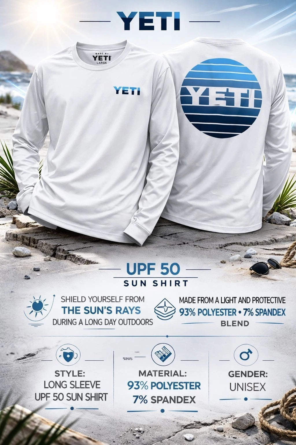 YETI Sunset UPF 50 Long Sleeve Sunshirt
