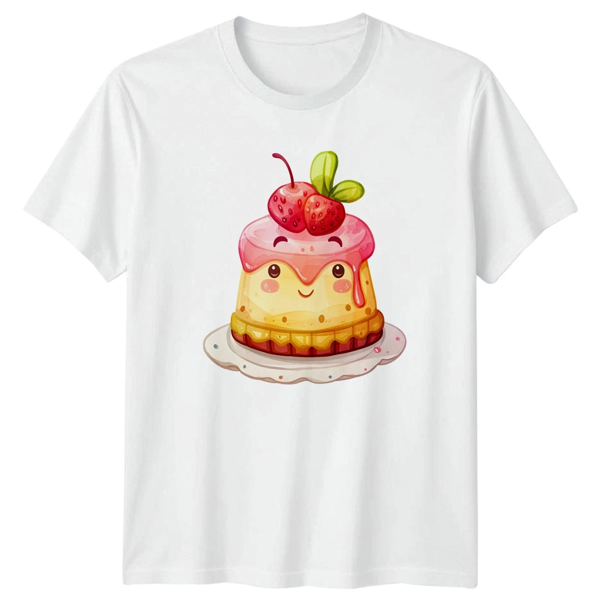 Cute Kawaii Cake T-Shirt Summer Dessert Gift For Him And Her