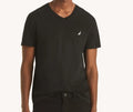 Nautica Men’s Black V-Neck T-Shirt Size L 100% Cotton Short Sleeve NWT