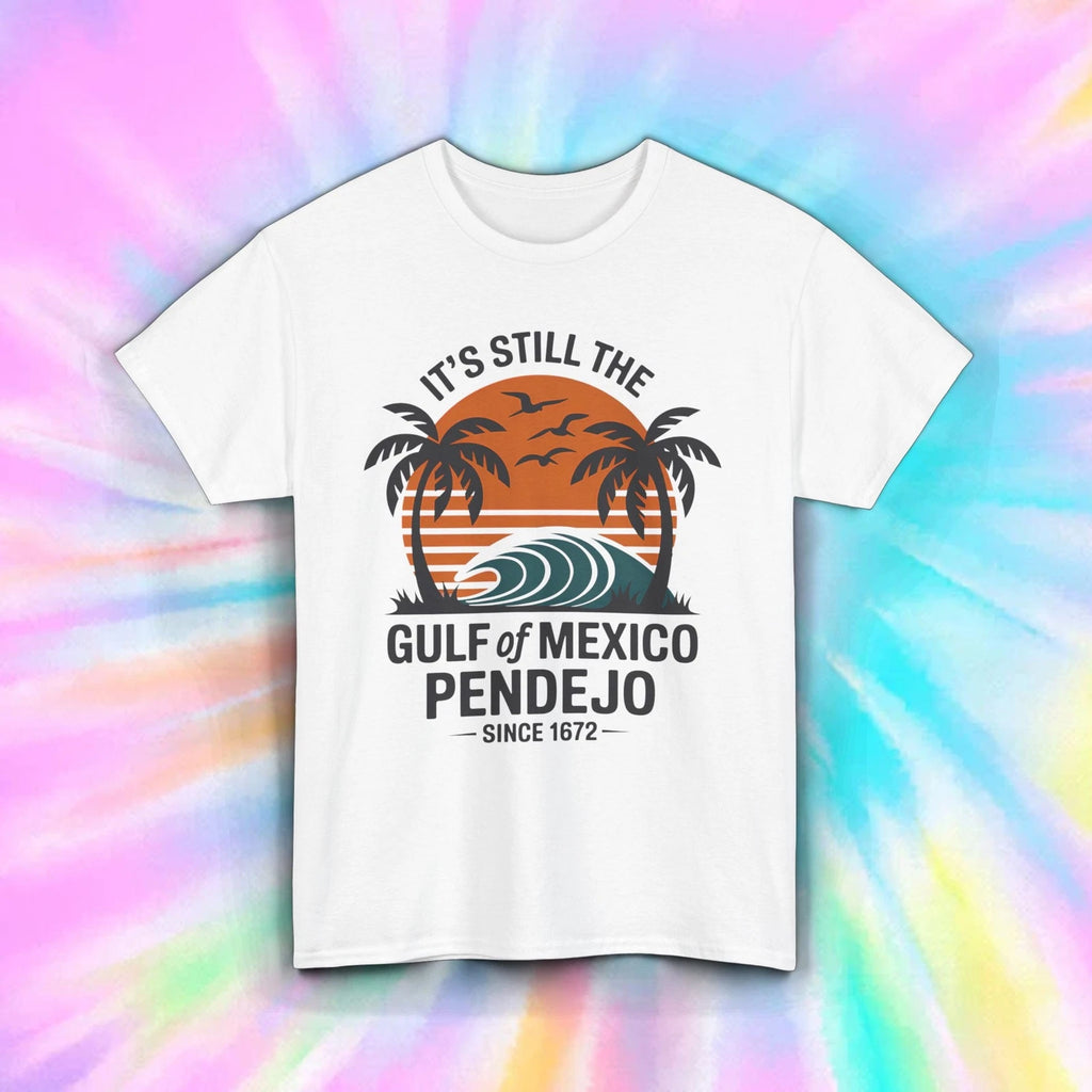 Gulf of Mexico Shirt Funny Beach Sunset Palm Tree Pendejo Quote Tee S-5XL