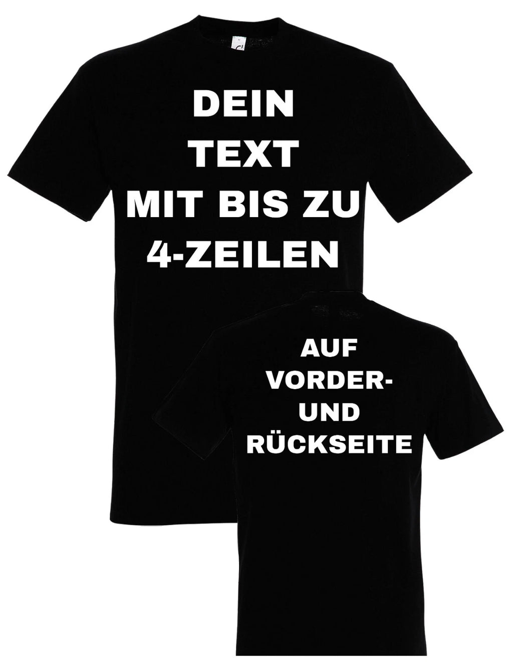 Mens T-Shirt Print Wish Text Personalised Gift Men Fun