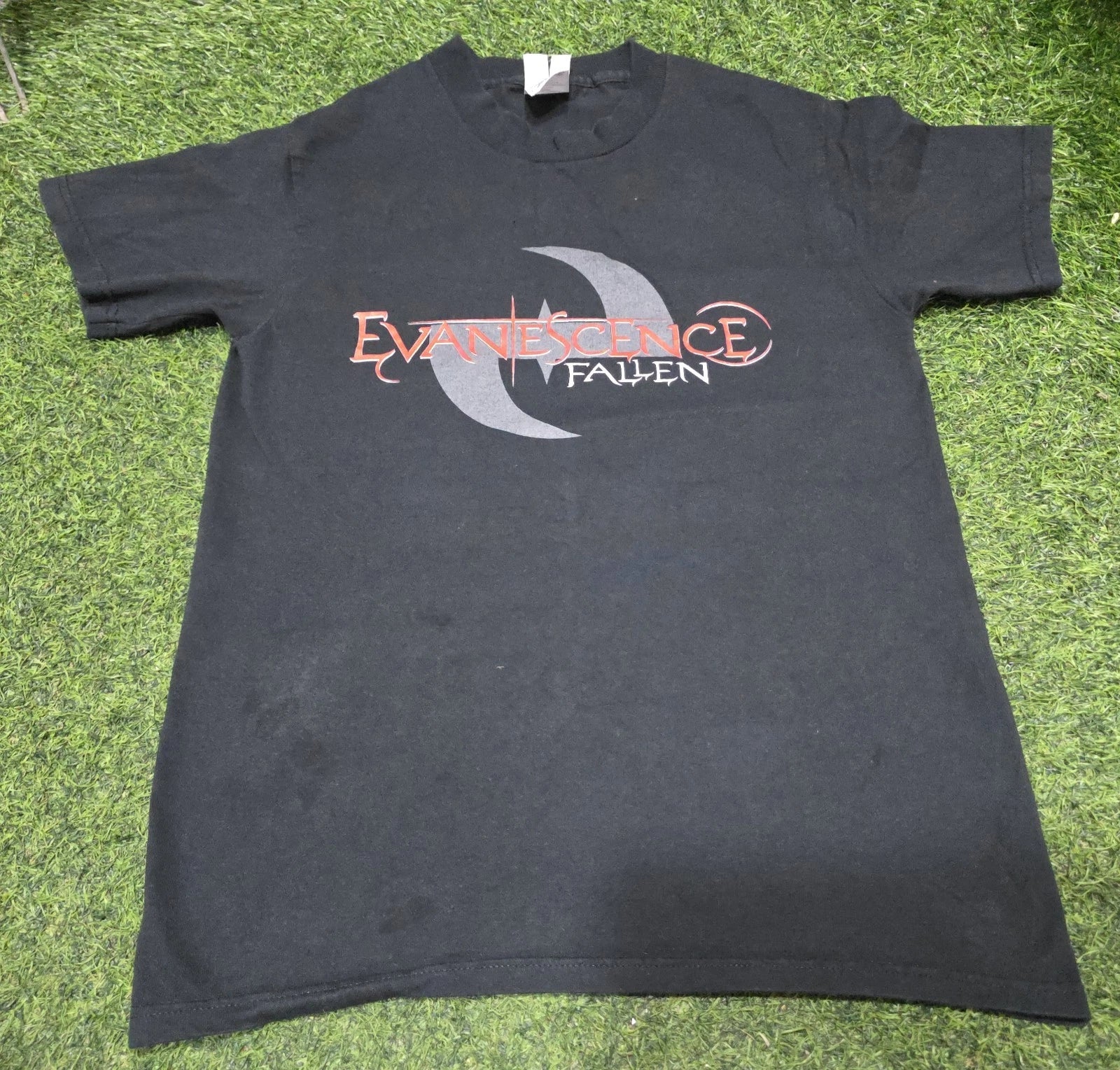 RARE Vintage Evanescence Fallen usa Tour 2004 Band T Shirt Y2K Nu Metal Size S