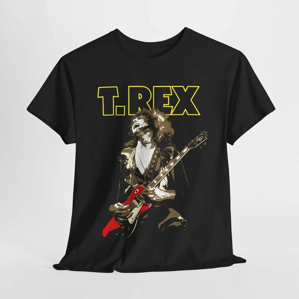 T.Rex 1972 World Tour T-Shirt Vintage Glam Rock Graphic Tee Marc Bolan Fan Top