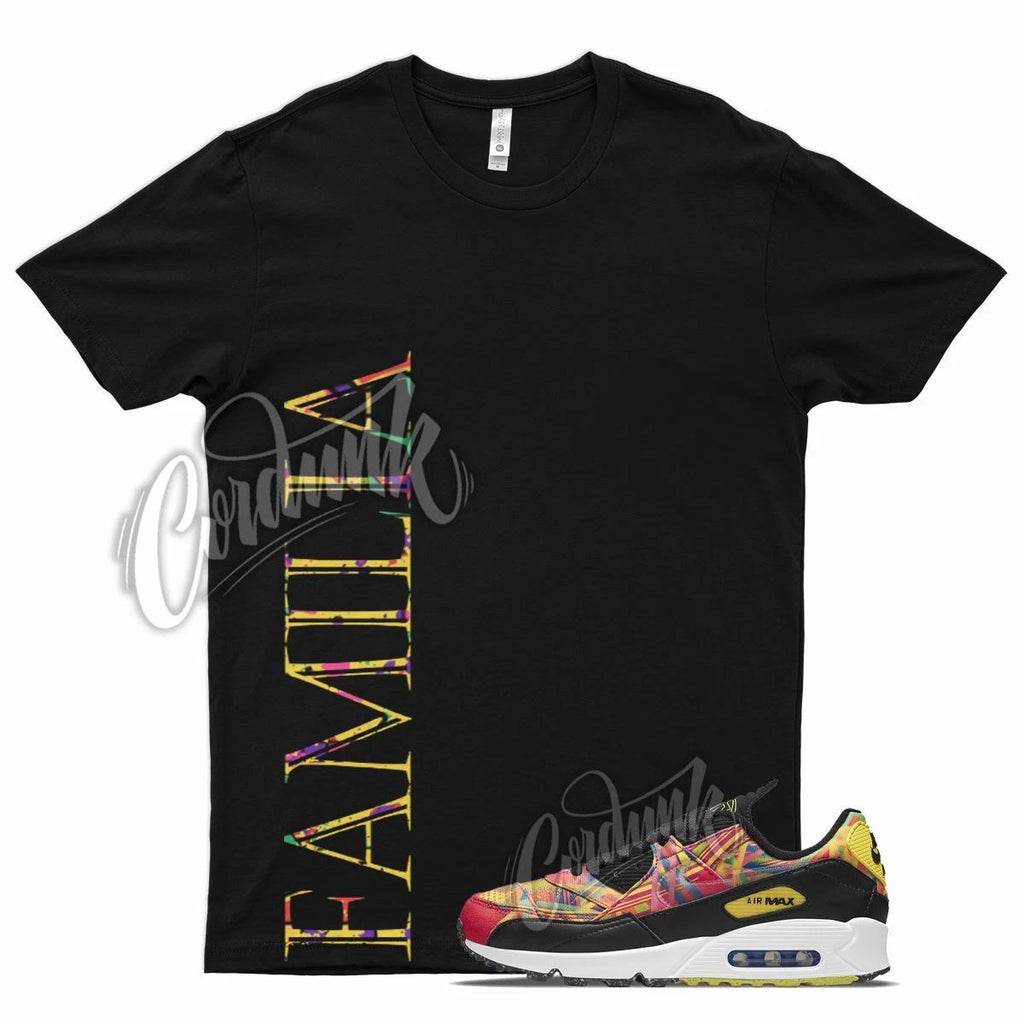 Black FAMILIA T Shirt for N Air Max 90 Familia Multi Yellow Latin America