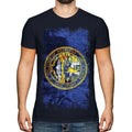 NEBRASKA STATE GRUNGE FLAG MENS T-SHIRT TEE TOP NEBRASKAN SHIRT JERSEY GIFT