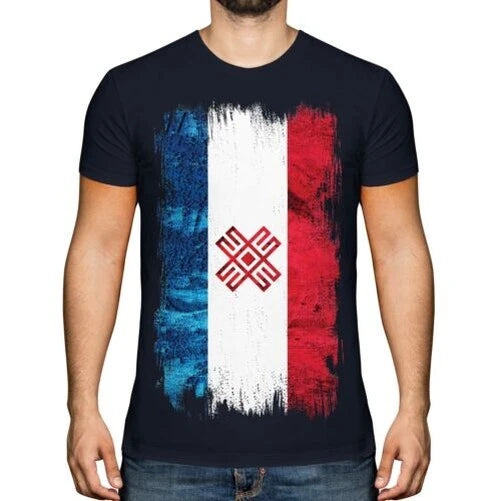 Mari El Grunge flag men's t-shirt jersey