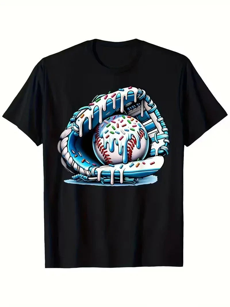 Baseball Donut Graphic T-Shirt – Fun Sports
