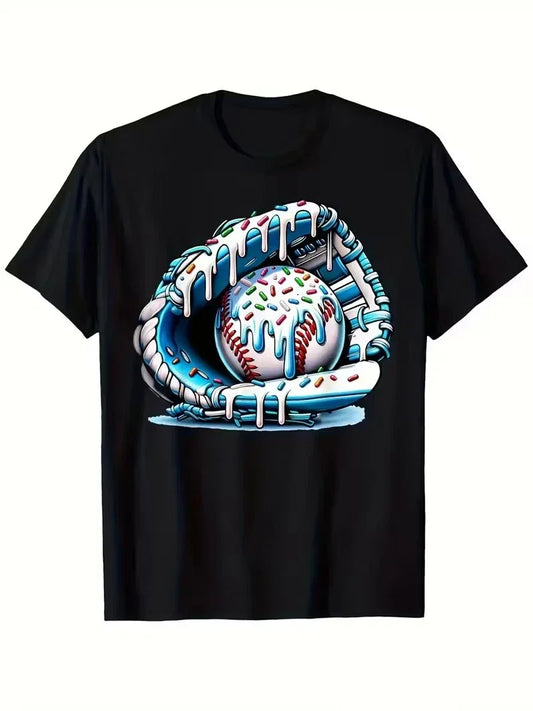 Baseball Donut Graphic T-Shirt – Fun Sports