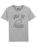 Men's Short Sleeve T-Shirt - WHAT THE PHOQUE Gray