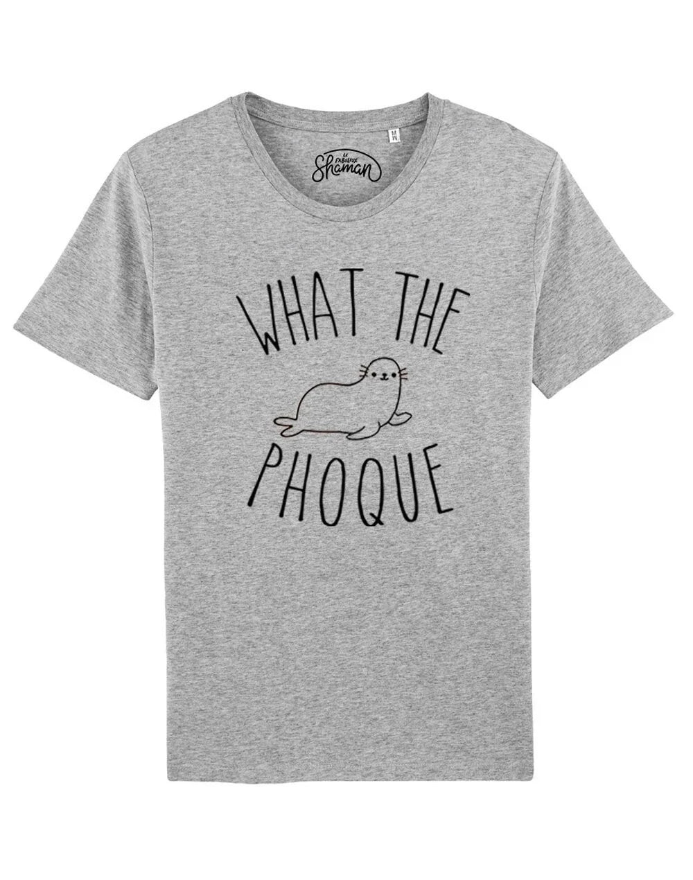Men's Short Sleeve T-Shirt - WHAT THE PHOQUE Gray