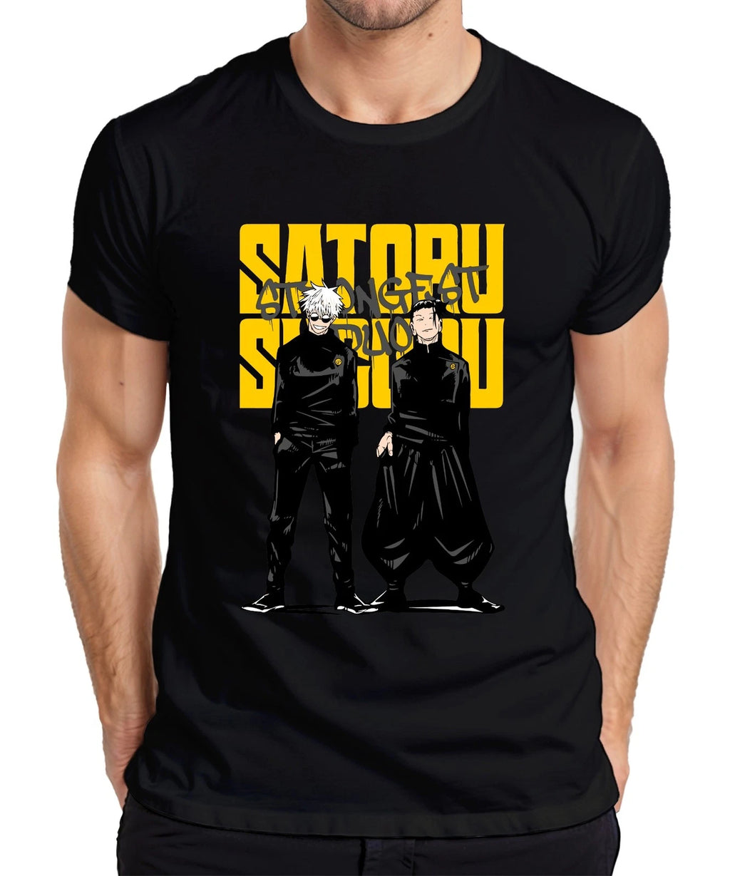 Satoru Gojo Geto Strongest Duo Jujutsu Kaisen Anime Aesthetic Japan Y2K Men's T-