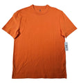 MODE OF ONE Men Orange Short Sleeve Crew Neck T Shirt Everyday Basic Tee Small