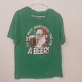 "Make Offer" Green Santa Beer Graphic T-Shirt