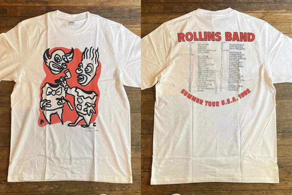 Rollins Band Summer USA 1992 Tour T-Shirt