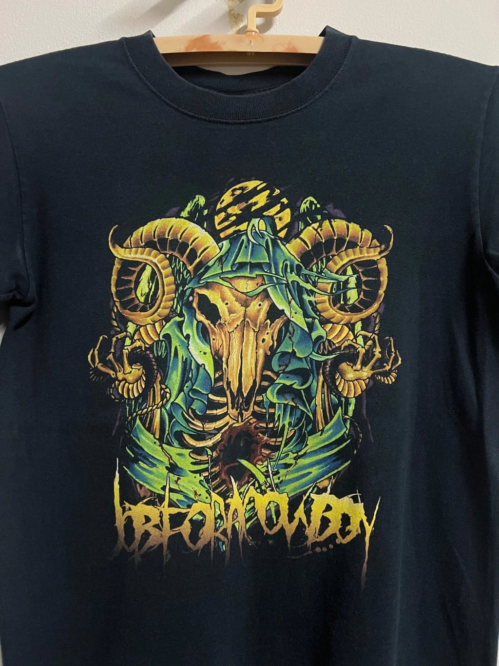Job For A Cowboy Skull Metal Graphic Tee Black S