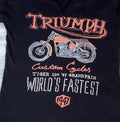 Triumph lucky brand motocycle tshirt