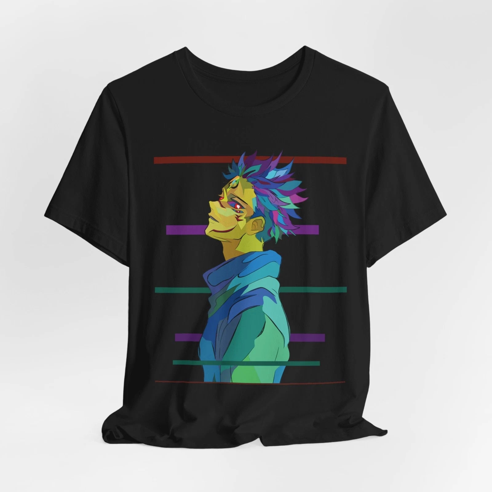 Sukuna Pop Art Tee, Anime Fan Gift, Jujutsu Kaisen Shirt, Unisex Graphic Tee