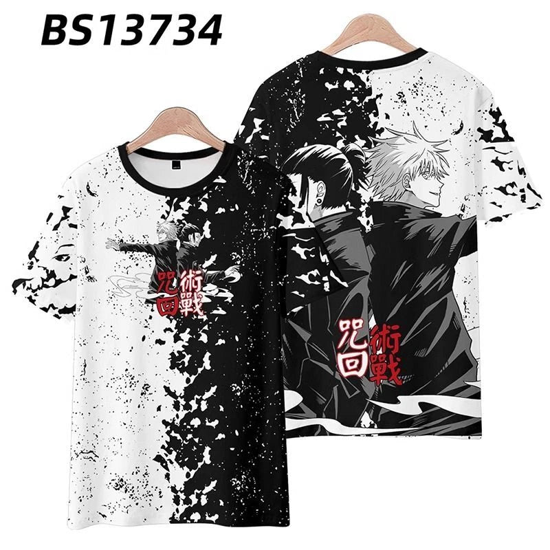 Jujutsu Kaisen Cosplay Anime Manga T-Shirt Tee Costumes Polyester Unisex