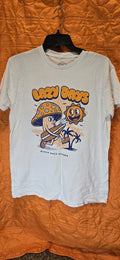 12oz Soda Mens T-Shirt Medium 'Lazy Days' Mushroom Sun Beach Surf White