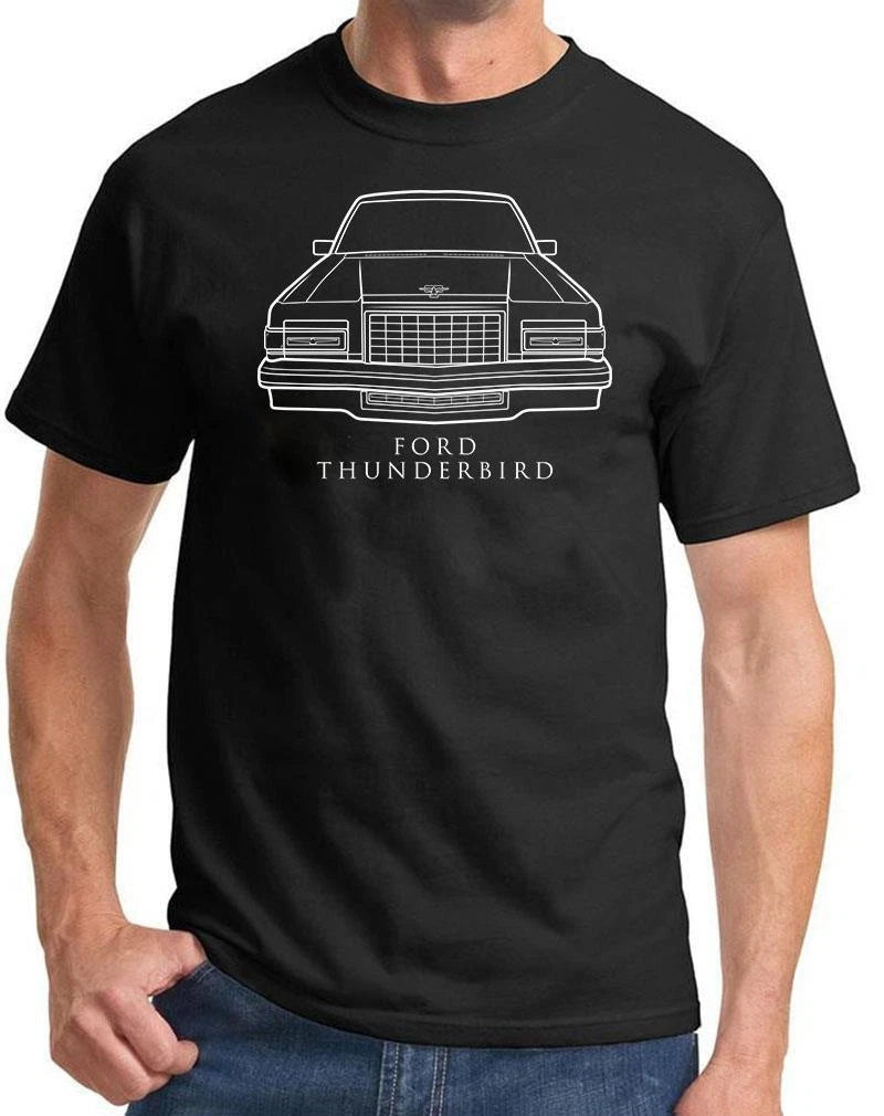 1980 1981 1982 Ford Thunderbird Classic Front End Design Tshirt NEW Colors