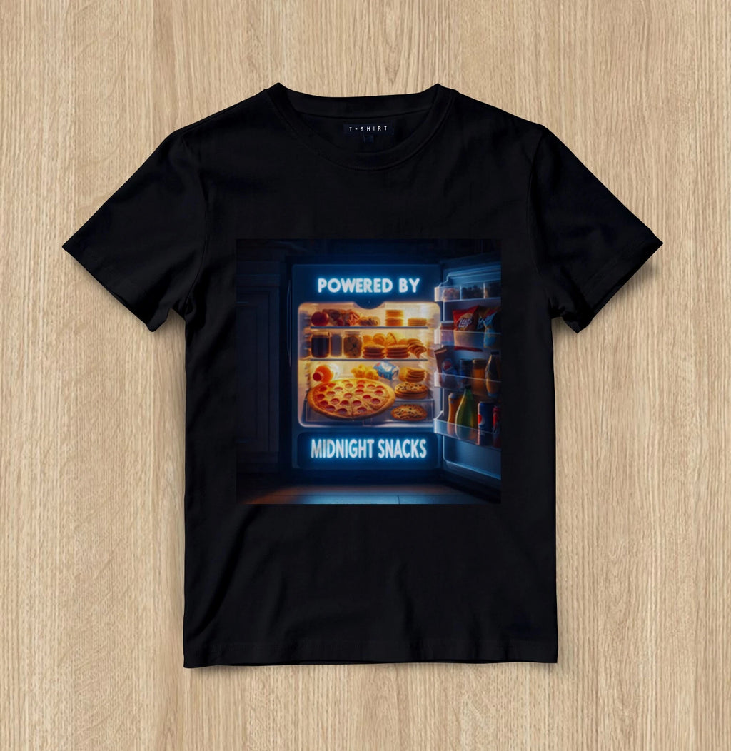 Custom Late Night Snacking Graphic T-shirt Design Unisex Jersey Short Sleeve Tee