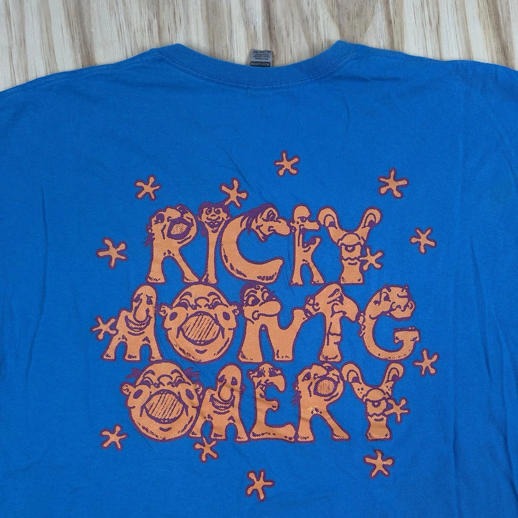 Ricky Montgomery Another Rick In The Wall Tour T Shirt 2XL Blue Music Band