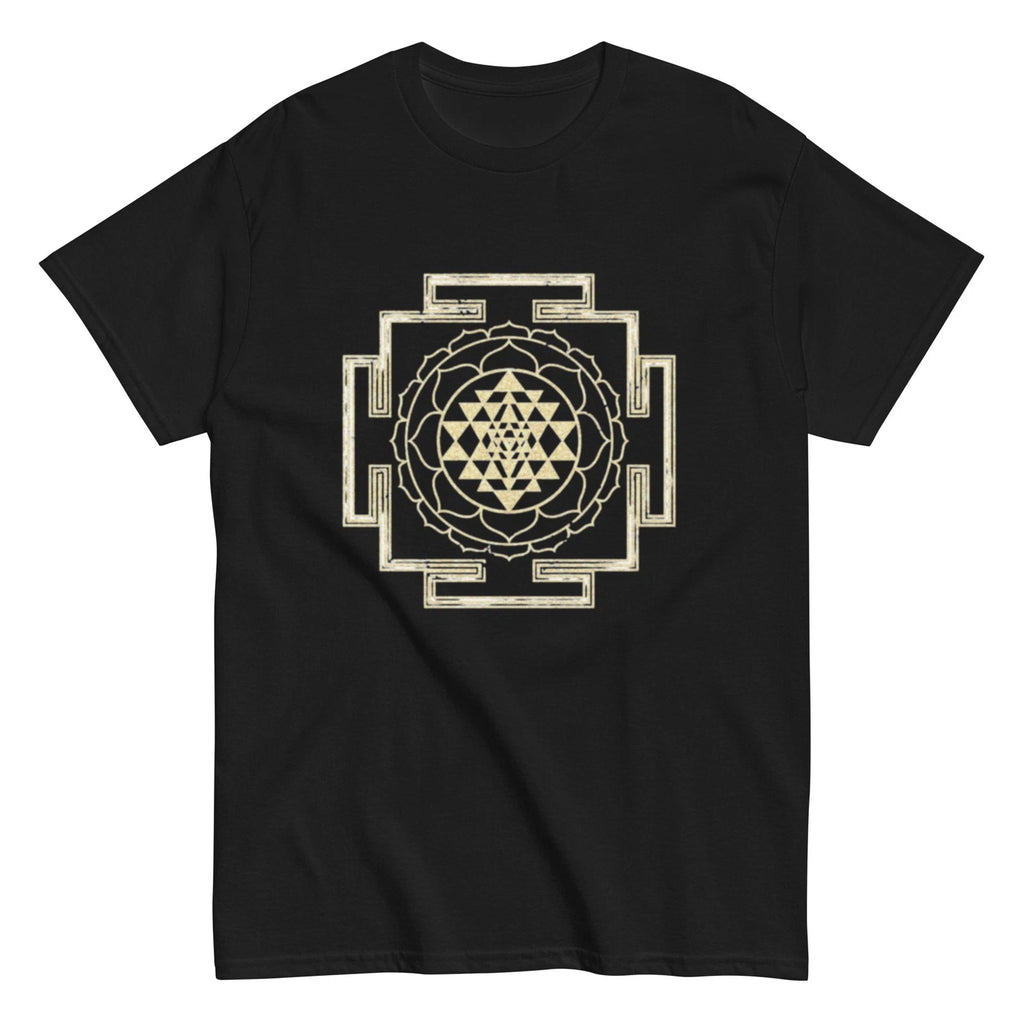 Sacred Geometry Unisex Classic Tee | Sri Yantra T-Shirt | Boho Spiritual
